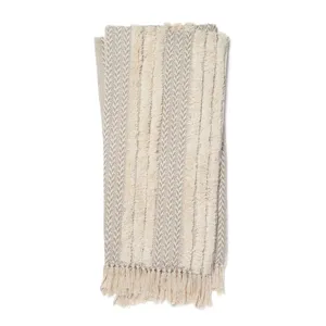 Magnolia Home By Joanna Gaines Colleen Grey / Ivory Throw (4' 2