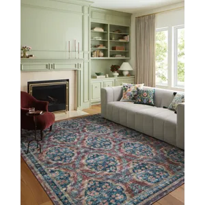 Loloi X Rifle Paper Co. Courtyard 2\'-0\" X 5\'-0\" Rug