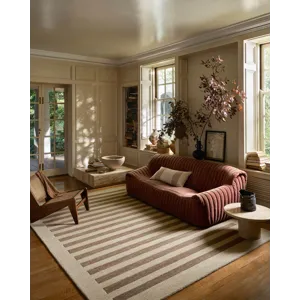 Leanne Ford x Loloi Craven Oatmeal / Bark 5\'-0\" x 7\'-6\" Rug
