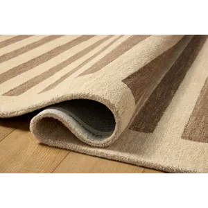 Leanne Ford x Loloi Craven Oatmeal / Bark 5\'-0\" x 7\'-6\" Rug