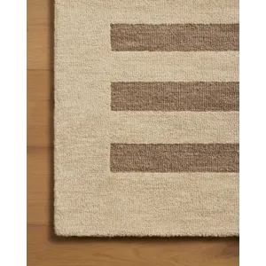 Leanne Ford x Loloi Craven Oatmeal / Bark 5\'-0\" x 7\'-6\" Rug