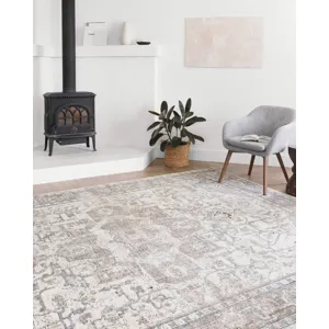 Dante Ivory / Stone Rug (9' 6" X 13' 3")