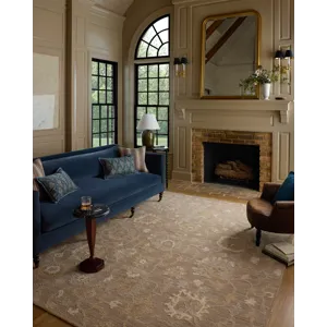 Chris Loves Julia x Loloi Dorothea Bark / Stone 7\'-9\" x 9\'-9\" Rug