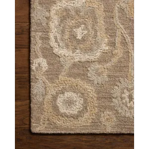 Chris Loves Julia x Loloi Dorothea Bark / Stone 7\'-9\" x 9\'-9\" Rug