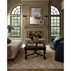 Chris Loves Julia x Loloi Dorothea Khaki / Dove 3\'-6\" x 5\'-6\" Rug