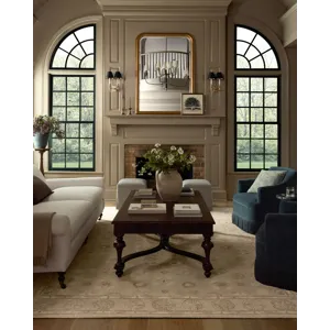 Chris Loves Julia x Loloi Dorothea Dove / Natural 2\'-3\" x 3\'-9\" Rug