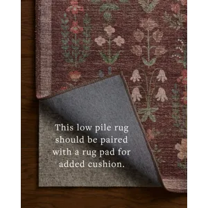 Rifle Paper Co. x Loloi Edinburgh Merlot / Multi Rug