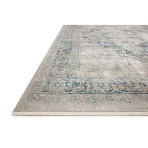 Elise Neutral / Blue Rug (2' 8" X 7' 6")