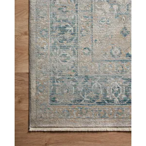 Elise Neutral / Blue Rug (2' 8" X 7' 6")
