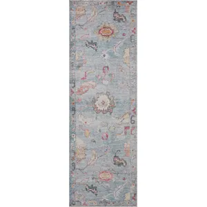 Elysium Denim / Multi Rug (3' 6" X 5' 6")