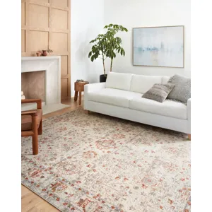 Estelle Ivory / Rust Rug (2' 0" X 3' 0")