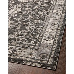 Estelle Charcoal / Grey Rug (2' 7" X 10' 0")