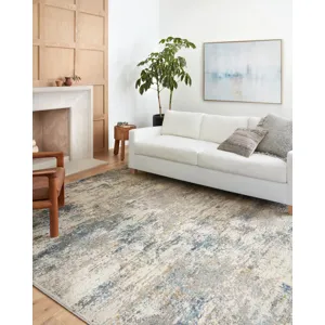 Estelle Ivory / Ocean Rug (9' 3" X 12' 10")
