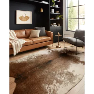 Grand Canyon Coffee / Ivory Rug (3' 10" X 5')
