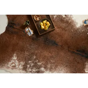 Grand Canyon Coffee / Ivory Rug (3' 10" X 5')