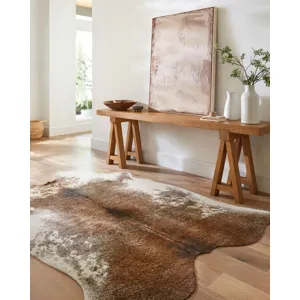 Grand Canyon Coffee / Ivory Rug (3' 10" X 5')