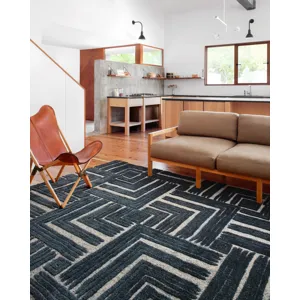 Hagen Blue / White Rug (2' 7" X 7' 8")