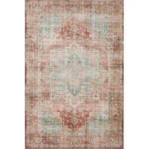 Heidi Terracotta / Aqua Rug (2' 6" X 9' 6")
