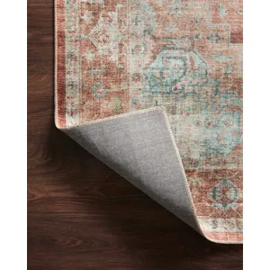 Heidi Terracotta / Aqua Rug (2' 6" X 9' 6")