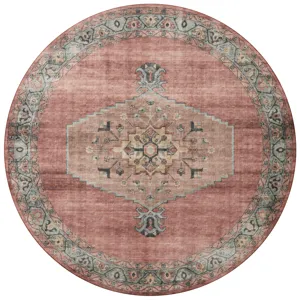 Heidi Spice / Aqua Rug (2' 6" X 7' 6")