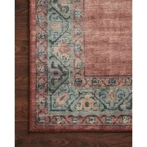Heidi Spice / Aqua Rug (2' 6" X 7' 6")