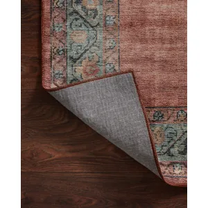 Heidi Spice / Aqua Rug (2' 6" X 7' 6")