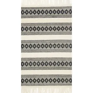 Holloway Ivory / Black Rug (9' 3" X 13')