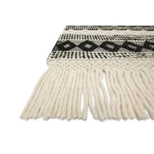 Holloway Ivory / Black Rug (9' 3" X 13')