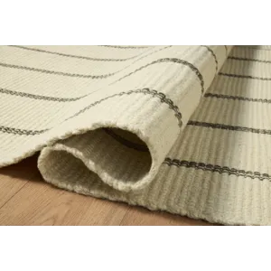 Amber Lewis x Loloi Harlan Ivory / Charcoal 2\'-0\" x 3\'-0\" Rug