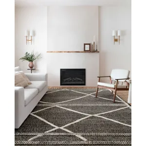 Iman Beige / Charcoal Rug (9' 6" X 13' 6")