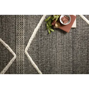 Iman Beige / Charcoal Rug (9' 6" X 13' 6")