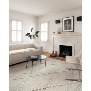 Iman Ivory / Lt. Grey Rug (9' 6" X 13' 6")