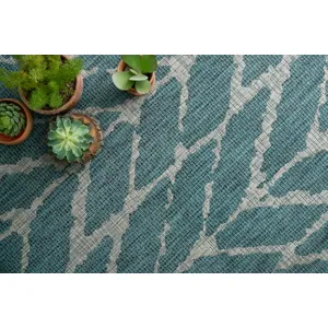 Isle Teal / Grey Rug (9' 2" X 12' 1")