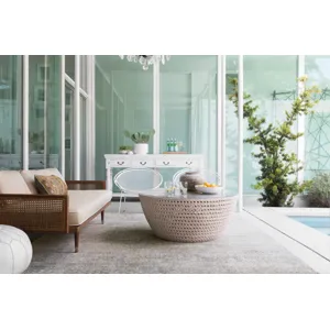 Javari Ivory / Sea Rug (5' 3" X 7' 4")