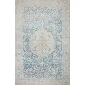 Jules Antique / Sky Rug (18" X 18" Sample)
