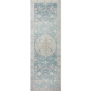 Jules Antique / Sky Rug (18" X 18" Sample)