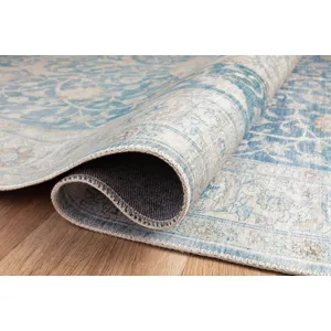 Jules Antique / Sky Rug (18" X 18" Sample)