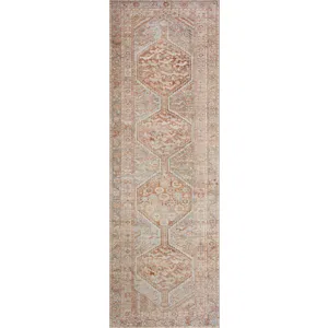 Jules Tangerine / Mist Rug (2' 0" X 5' 0")
