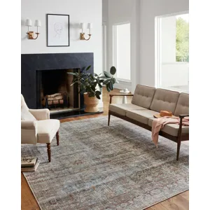 Jules Lagoon / Brick Rug (2' 0" X 5' 0")