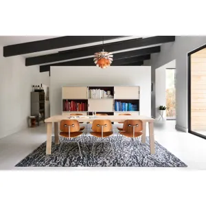 Juneau Steel / Blue Rug (3' 6" X 5' 6")