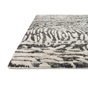 Juneau Charcoal / Silver Rug (3' 6" X 5' 6")