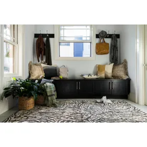 Juneau Charcoal / Silver Rug (3' 6" X 5' 6")