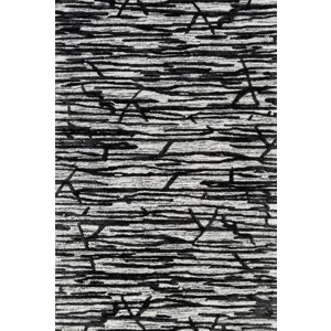 Juneau Ivory / Black Rug (9' 3" X 13')