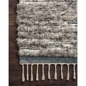 Khalid Pewter / Ink Rug (5' 6" X 8' 6")