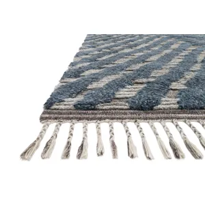 Khalid Blue / Pewter Rug (7' 9" X 9' 9")