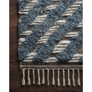 Khalid Blue / Pewter Rug (7' 9" X 9' 9")