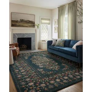 Loloi X Rifle Paper Co. Laurel 6\'-6\" X 9\'-2\" Rug