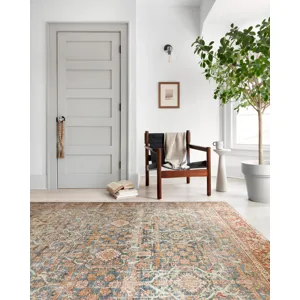 Layla Ocean / Rust Rug (2' 0" X 5' 0")