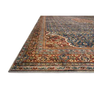 Layla Cobalt Blue / Spice Rug (2' 0" X 5' 0")