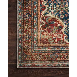 Layla Cobalt Blue / Spice Rug (2' 0" X 5' 0")